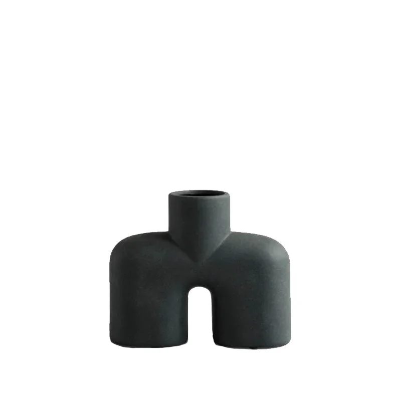 Minimalist metal wall hooks-Cobra Uno Medio - Black