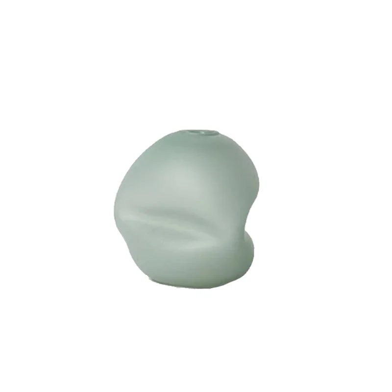 Scandinavian felt wall decor-Pebble Vase 8" Matte Jade