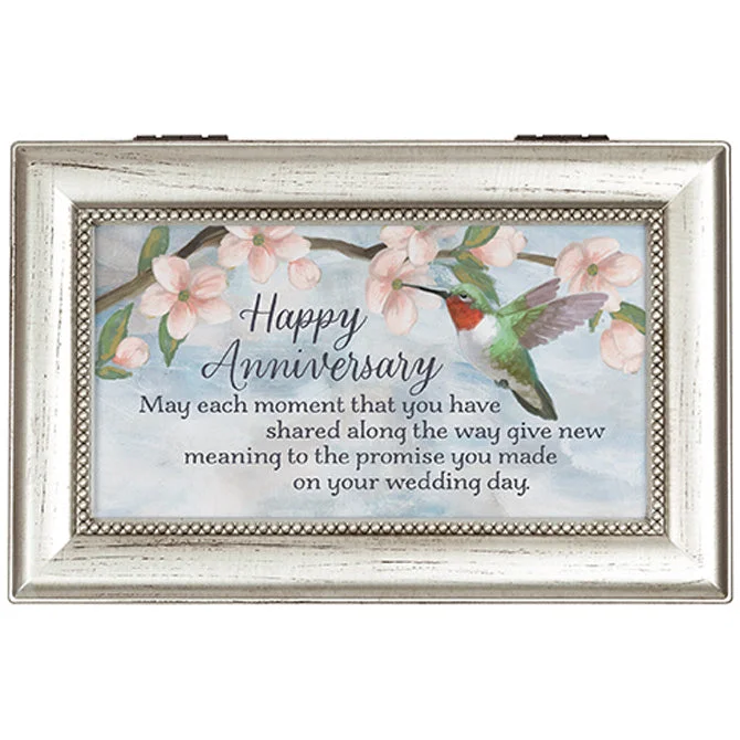 Plush faux fur rugs-18259 - “Wedding Promise" Music Box - Plays “Waltz of the Flowers”