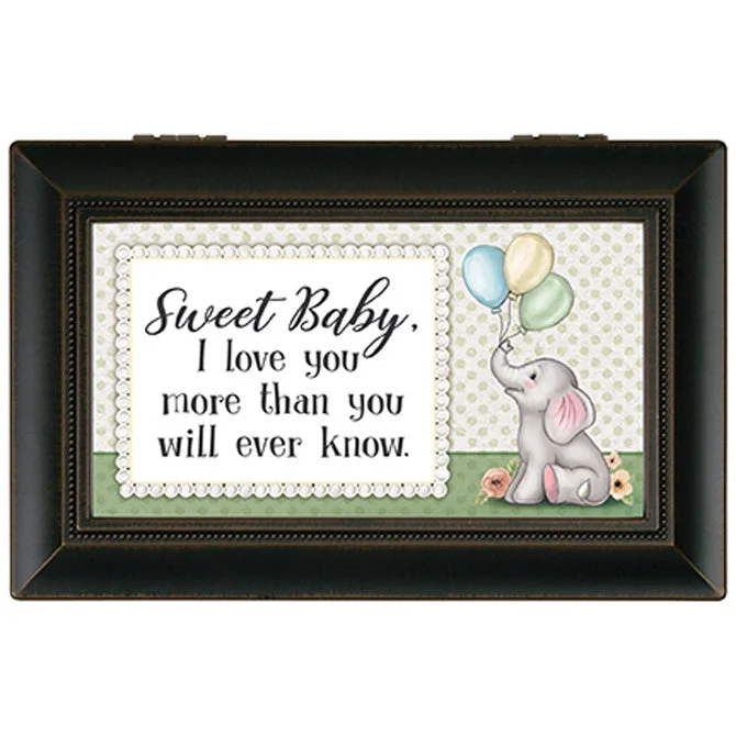 Colorful ceramic wall clocks-18811 - “Sweet Baby" Music Box - Plays “My Favorite Things”