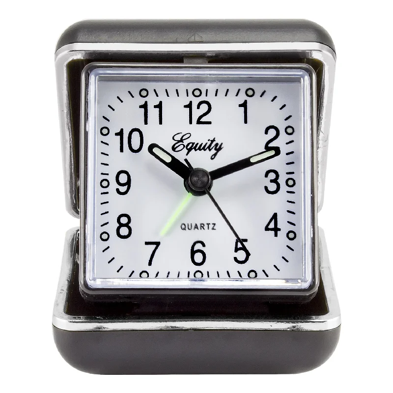 Antique silver wall clocks-20080 Quartz Folding Travel Alarm Clock