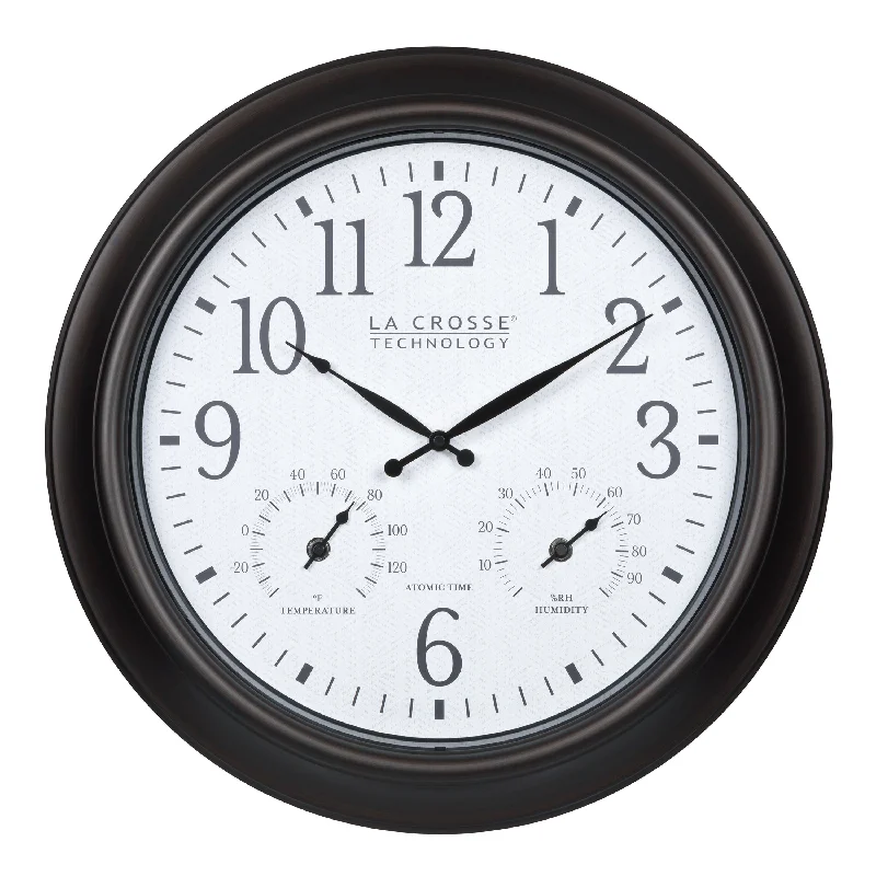 Plush cotton throw blankets-404-89027 18-inch Indoor/Outdoor Atomic Analog Wall Clock