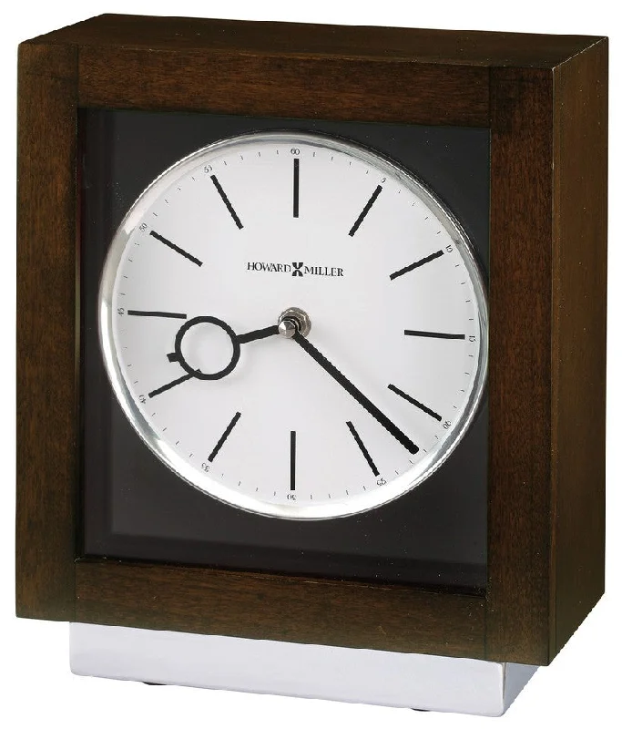 Velvet square accent pillows-Cameron II Mantel Clock