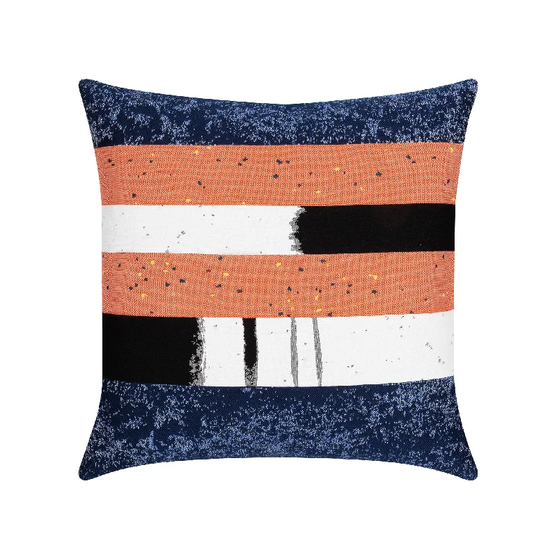 Bohemian tassel garlands-Abstract Outdoor Pillow