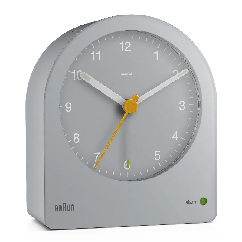 Shabby chic distressed frames-BC22 Braun classic analogue alarm clock - grey