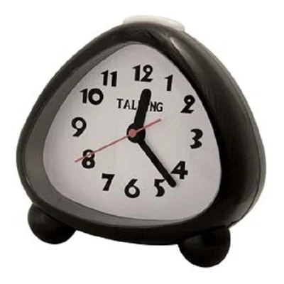 Plush silk throw pillows-Clock Talking Big Face Analog