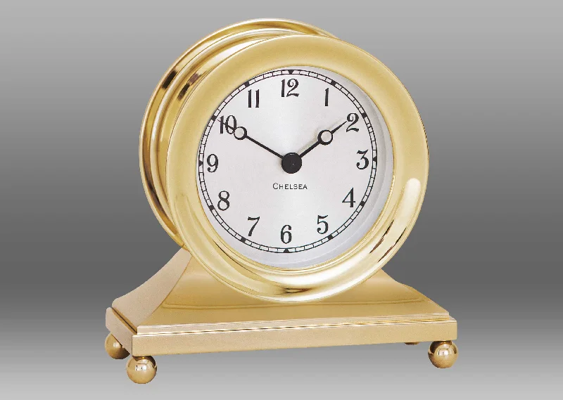 Scandinavian wool wall hangings-Constitution Clock in Brass