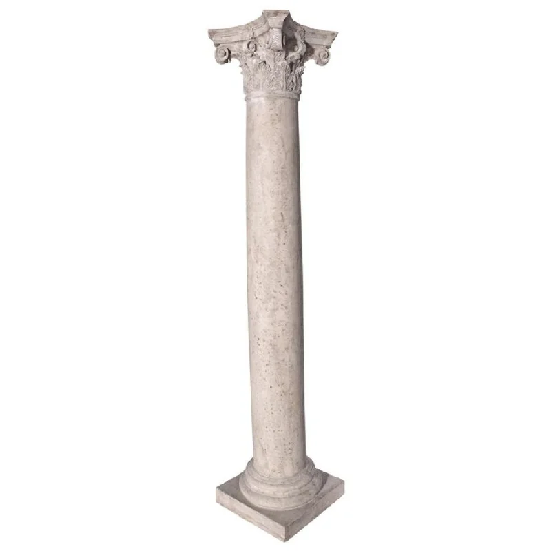 Glass terrarium plant holders-Design Toscano The Corinthian Architectural Column Sculpture