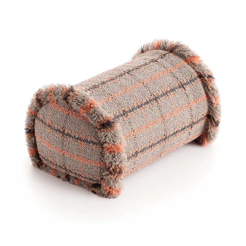 Velvet accent pillows-Garden Layers Big Outdoor Tartan Roll