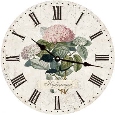 Woven sisal storage baskets-Hydrangea Clock