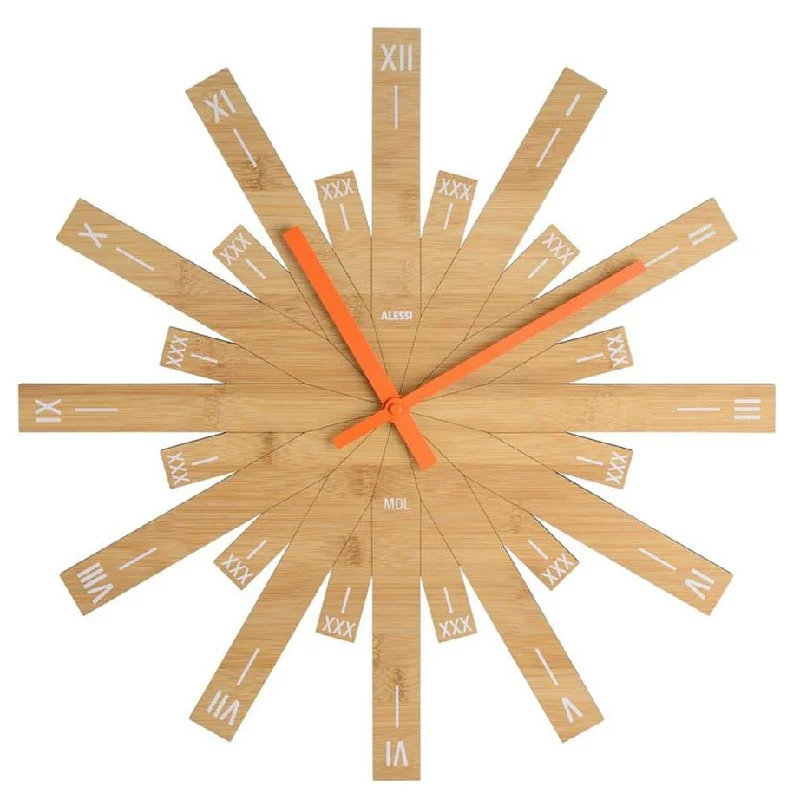 Rustic pine serving trays-Raggiante Wall Clock