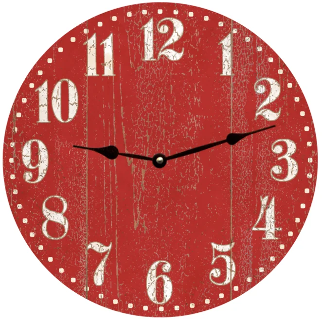 Tropical bird table mats-Rustic Red Clock- Barn Red Clock