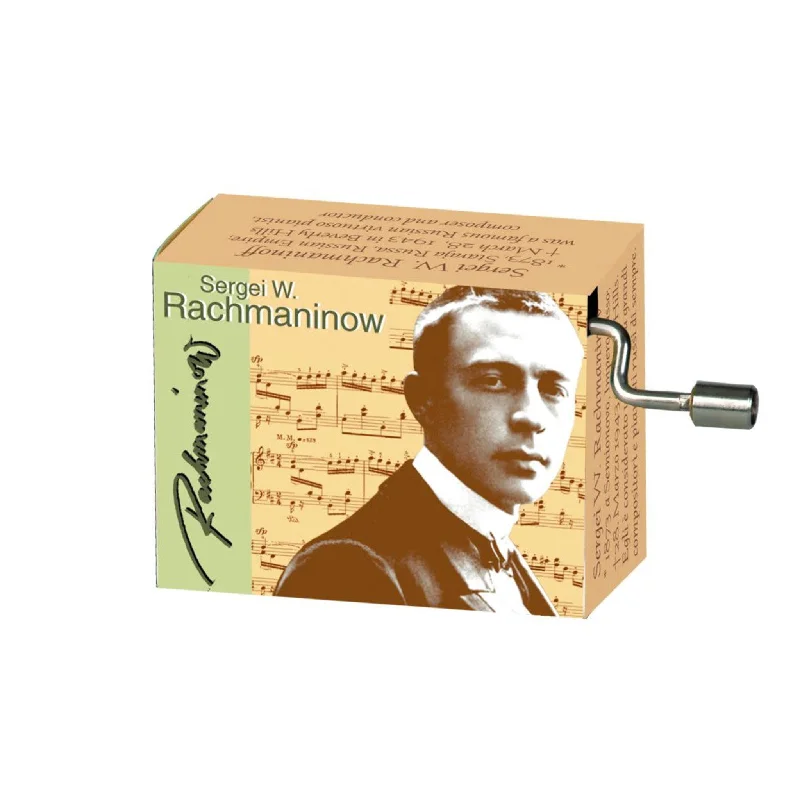 Antique brass wall art-Sergei Rachmaninov, Rhapsody on a Theme of Paganini Music Box