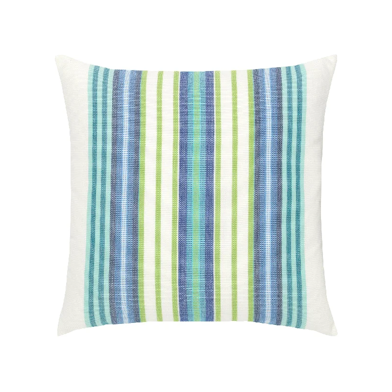 Farmhouse galvanized planters-Summer Stripe Outdoor Pillow