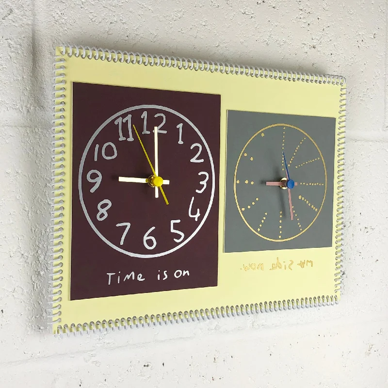 Copper lantern centerpieces-“Time is on my side now” double wall clock (2nd generation #007)