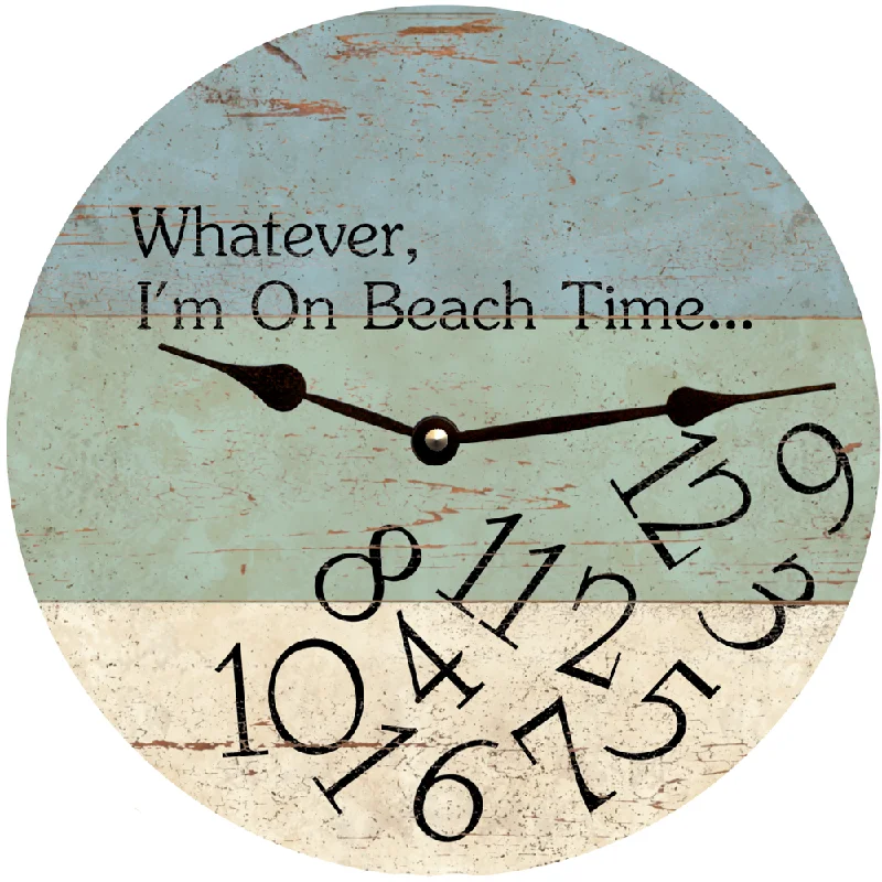 Copper candle snuffers-Whatever I'm On Beach Time Clock-Whatever Wall Clock