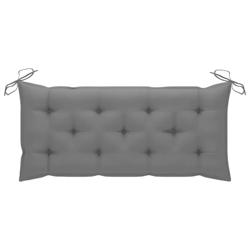 Abstract metal wall hangings-Garden Bench Cushion Gray 47.2x19.7"x2.8" Fabric"