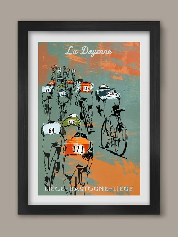 Rustic cedar serving trays-La Doyenne Cycling Poster print