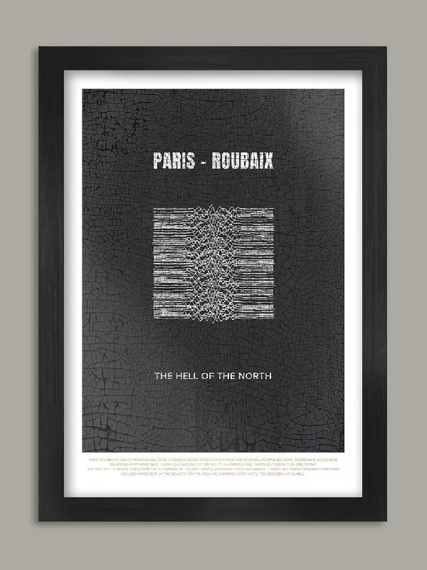 Tropical fern table decor-Paris Roubaix Disorder - Cycling Poster print