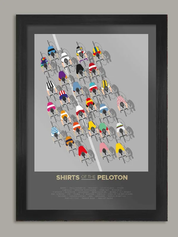 Nautical lighthouse wall art-The Shirts of the Peloton Cycling Poster Print