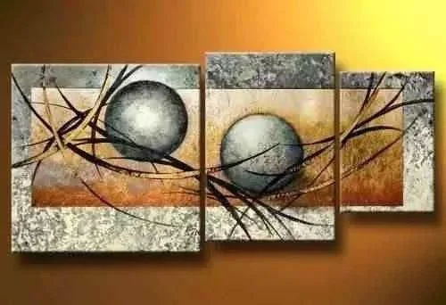 Woven rattan baskets-Abstract Painting, Flower Painting, Canvas Painting, Large Painting, Living Room Wall Art, 3 Piece Wall Art