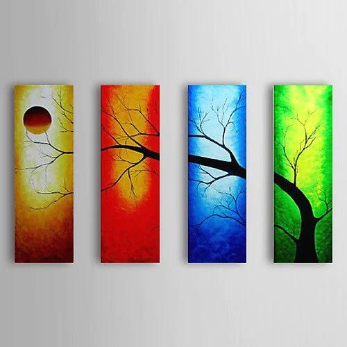 Velvet round table decor-Bedroom Wall Paintings, Tree Painting, Moon Painting, Acrylic Painting Landscape, Bedroom Acrylic Paintings, Landscape Canvas Painting