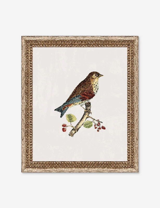 Scandinavian linen wall art-Small Birds I Wall Art by Old World