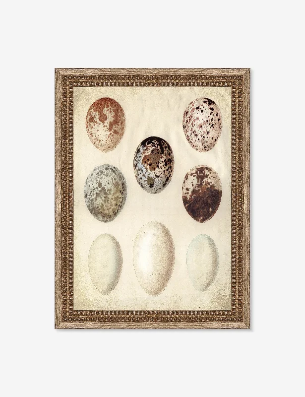 Farmhouse wooden wall mirrors-Speckled Egg I Wall Art by Helen Parker