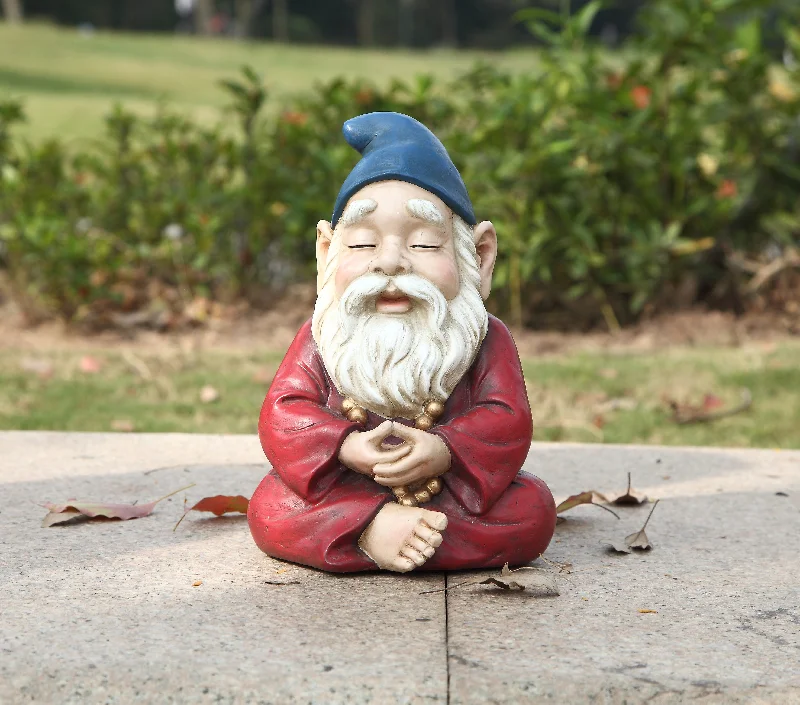 Industrial concrete wall art-Zen Gnome