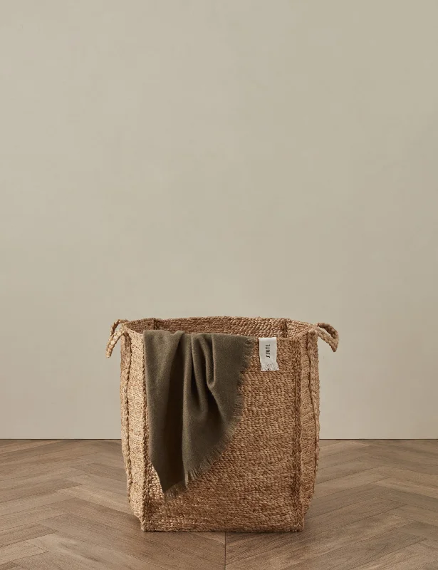 Scandinavian wool throw rugs-Bronte Basket by J'Jute