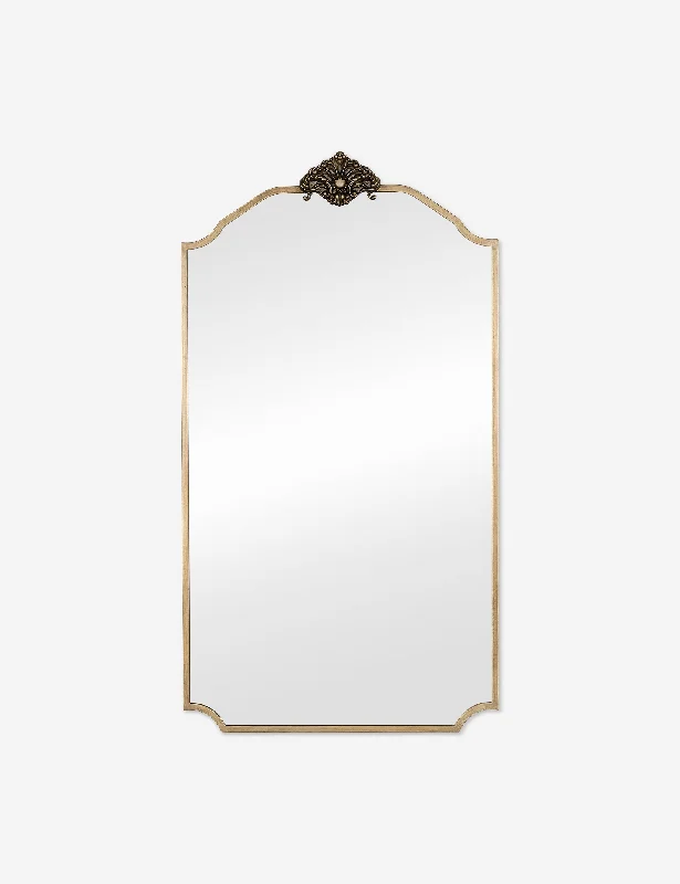 Minimalist black table decor-Fairbank Mirror