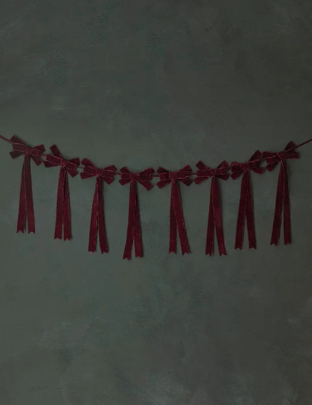 Bohemian fringe table runners-Mauree Velvet Garland