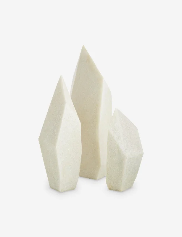 Handmade stoneware planters-Nerine Sculptures (Set of 3) by Arteriors