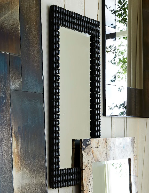 Rustic oak wall hooks-Paxton Mirror by Arteriors